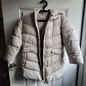 Mango Beige Puffer Jacket